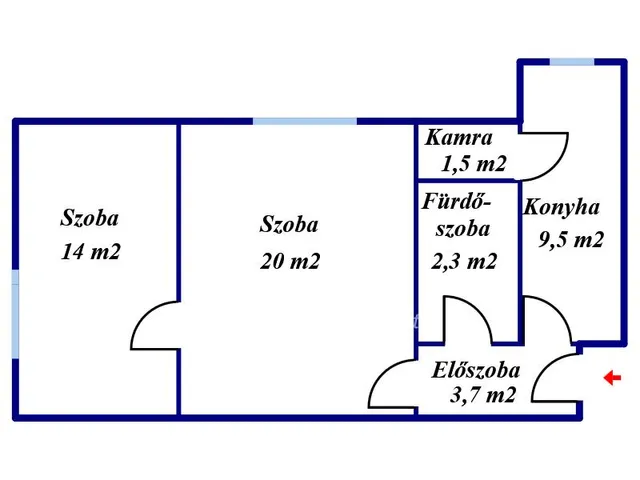Eladó lakás Miskolc 54 nm