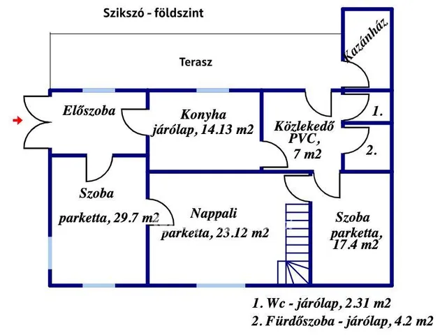 Eladó ház Szikszó, Családi házas 235 nm