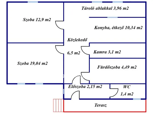 Eladó ház Csokvaomány, Csendes 63 nm