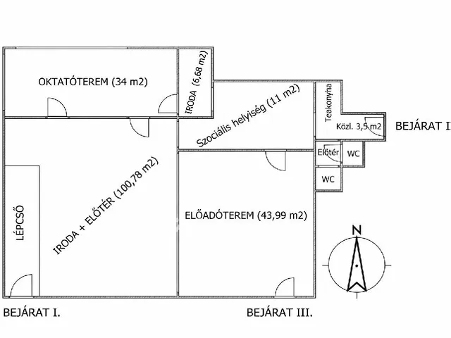 Eladó kereskedelmi és ipari ingatlan Miskolc, Belváros 209 nm