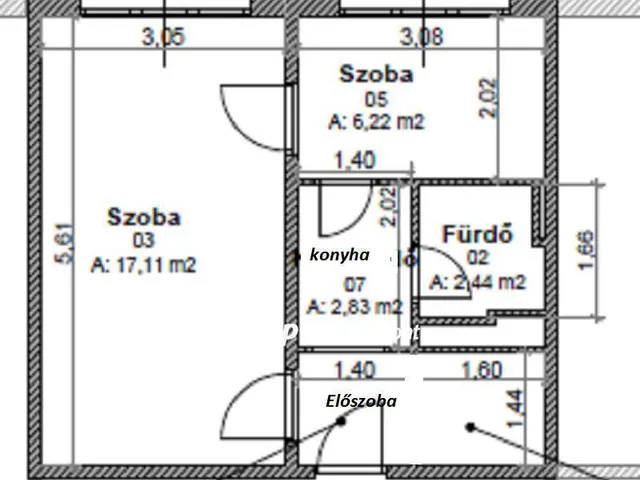 Eladó lakás Miskolc 35 nm
