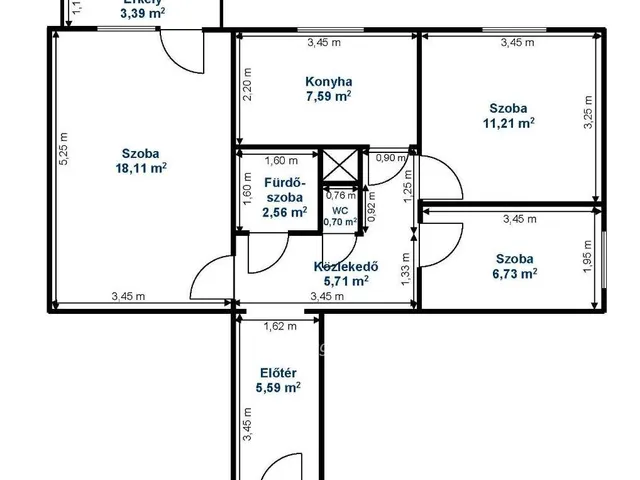 Eladó lakás Miskolc 60 nm