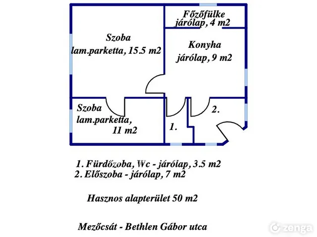 Eladó ház Mezőcsát 50 nm