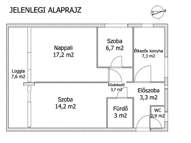 Eladó lakás Budapest II. kerület, Csatárka 57 nm