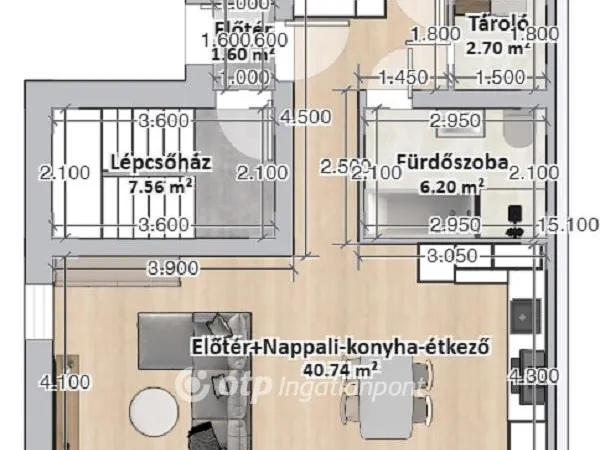 Eladó lakás Budapest III. kerület, Ürömhegy 72 nm