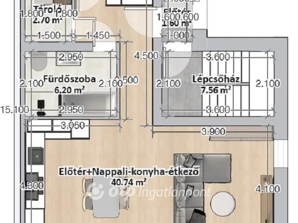 Eladó lakás Budapest III. kerület, Ürömhegy 72 nm