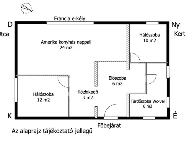 Eladó lakás Budapest II. kerület, Rózsadomb 61 nm