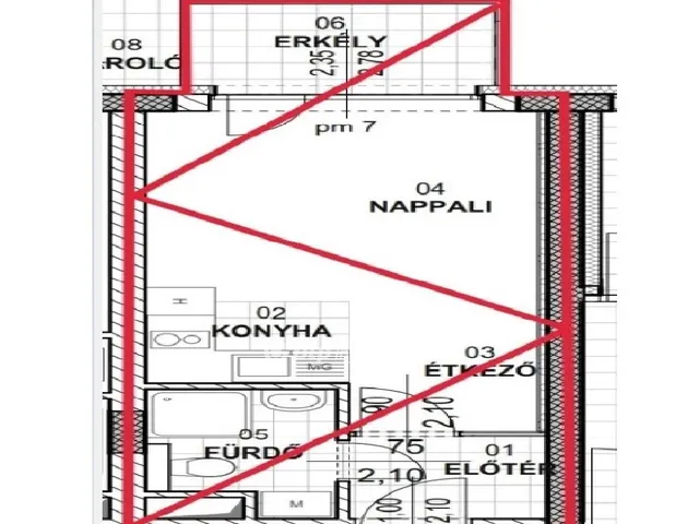 Eladó lakás Budapest III. kerület, Óbuda 25 nm