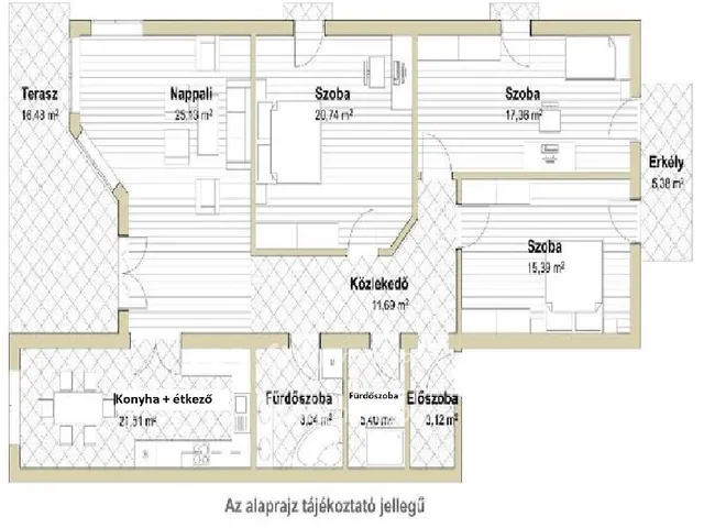 Eladó lakás Budapest II. kerület 125 nm