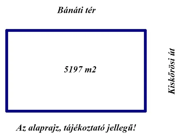 Eladó telek Kecskemét, Bánáti tér 5197 nm