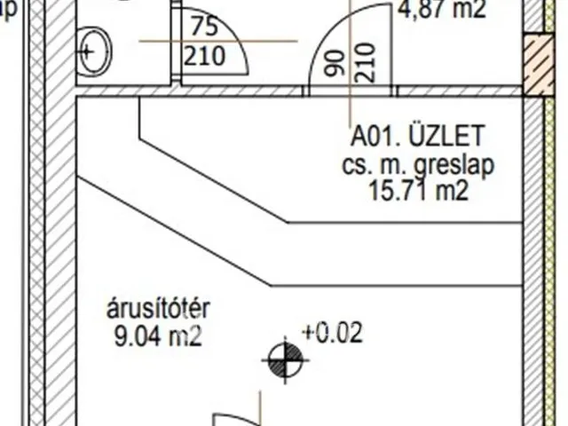 Eladó kereskedelmi és ipari ingatlan Szeged, Belváros 21 nm