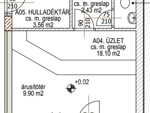 Eladó kereskedelmi és ipari ingatlan Szeged, Belváros 21 nm