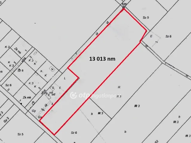 Eladó telek Zsombó, Zsombó külterület 13013 nm