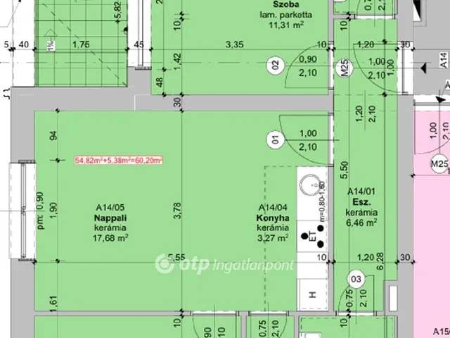 Eladó lakás Szeged 57 nm