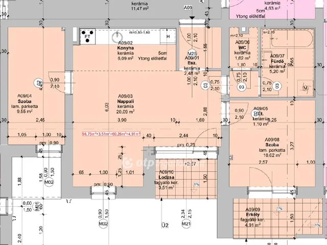 Eladó lakás Szeged 60 nm