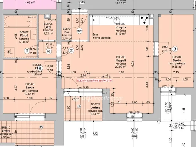 Eladó lakás Szeged 61 nm