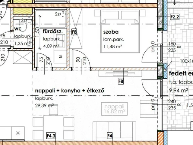 Eladó lakás Szeged, Felsőváros 53 nm