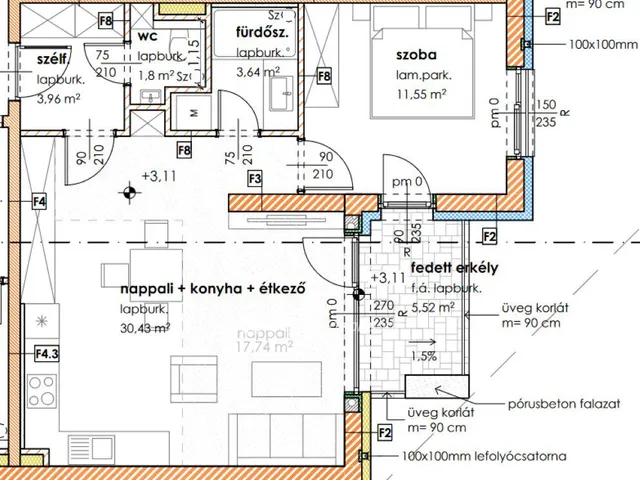 Eladó lakás Szeged, Felsőváros 54 nm