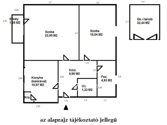 Eladó lakás Szeged 62 nm