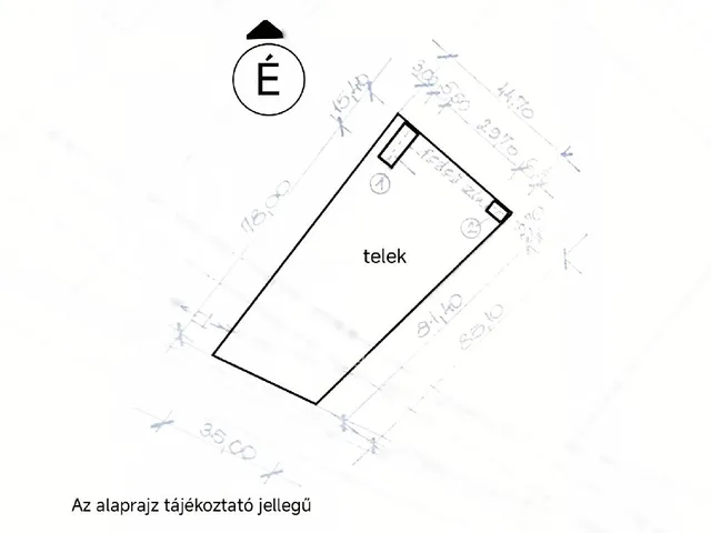 Eladó telek Szeged 3443 nm