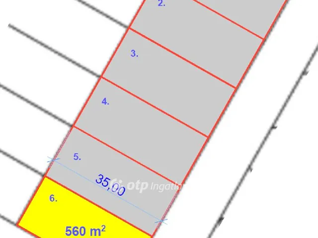 Eladó telek Abádszalók 560 nm