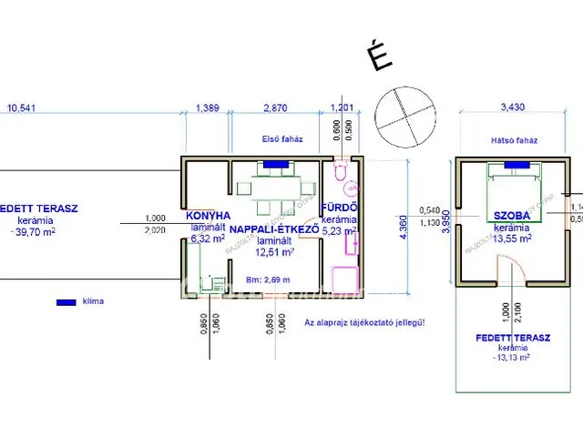 Eladó üdülő és hétvégi ház Tiszafüred 90 nm