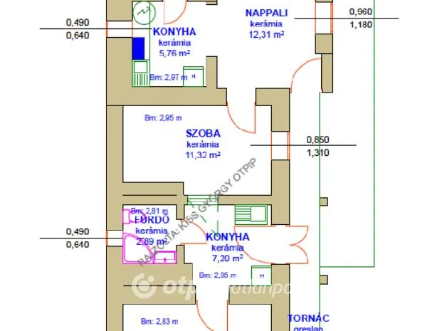 Eladó ház Poroszló, Központhoz közel 61 nm