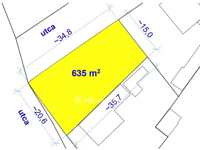 Eladó telek Poroszló 635 nm