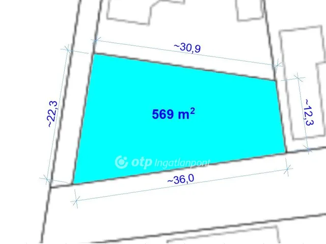 Eladó telek Poroszló, Bolt környéke 569 nm