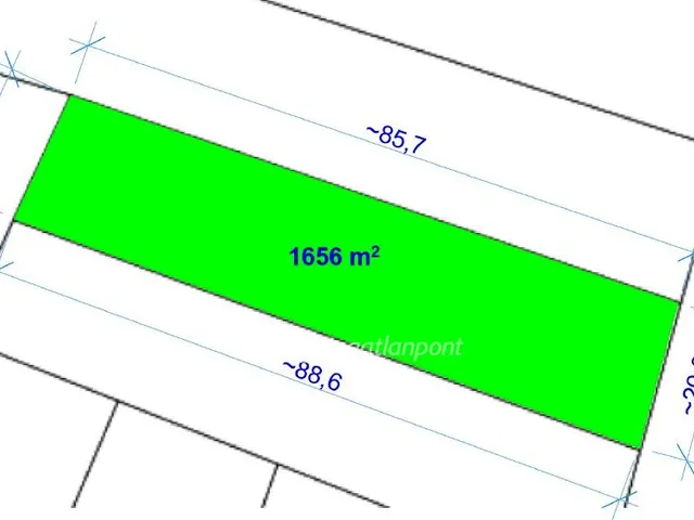 Eladó telek Nyírábrány 1656 nm