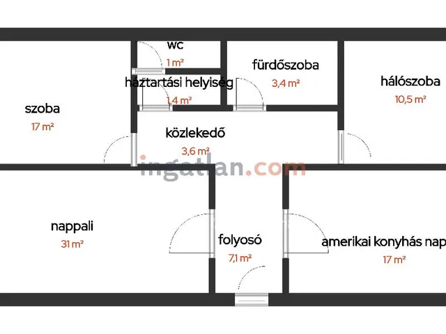 Eladó lakás Hajdúszoboszló 88 nm