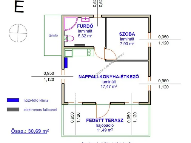 Eladó ház Tiszaszőlős 30 nm