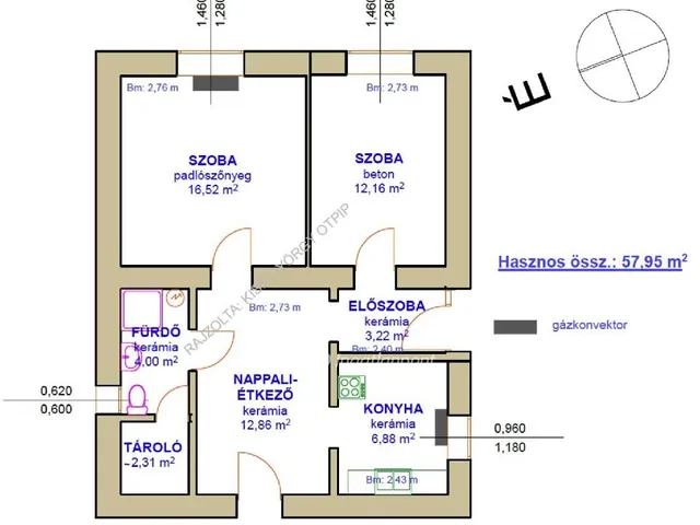 Eladó ház Tiszafüred, Tiszavég 57 nm
