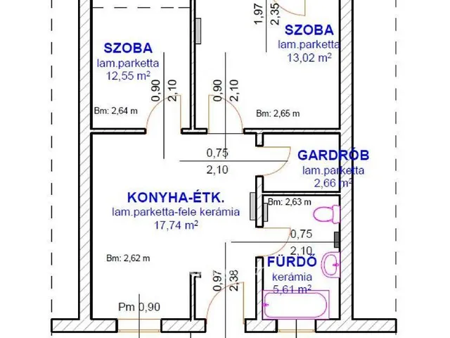 Kiadó lakás Tiszafüred 51 nm