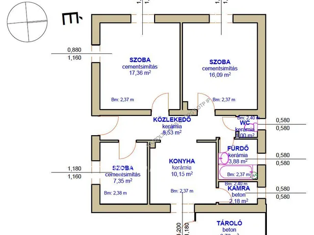 Eladó ház Tiszaszőlős 66 nm