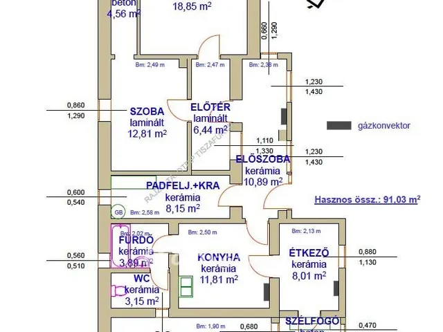 Eladó ház Tiszaszőlős 91 nm