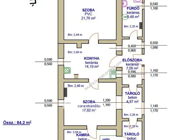 Eladó ház Tiszafüred 84 nm