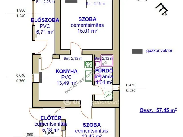 Eladó ház Tiszafüred 57 nm
