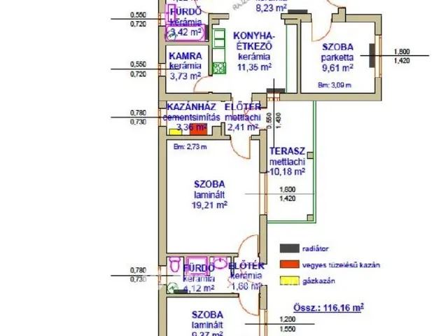 Eladó ház Tiszafüred 116 nm