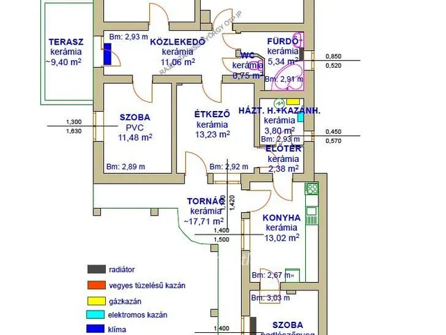 Eladó ház Tiszafüred 105 nm
