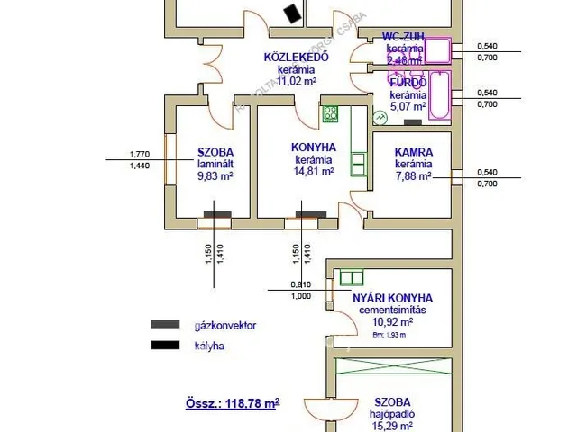 Eladó ház Tiszafüred, Tiszavég 118 nm