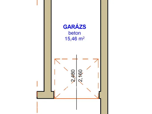 Eladó garázs Tiszafüred 15 nm