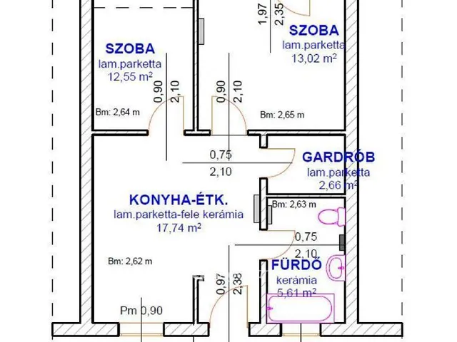 Eladó lakás Tiszafüred 52 nm