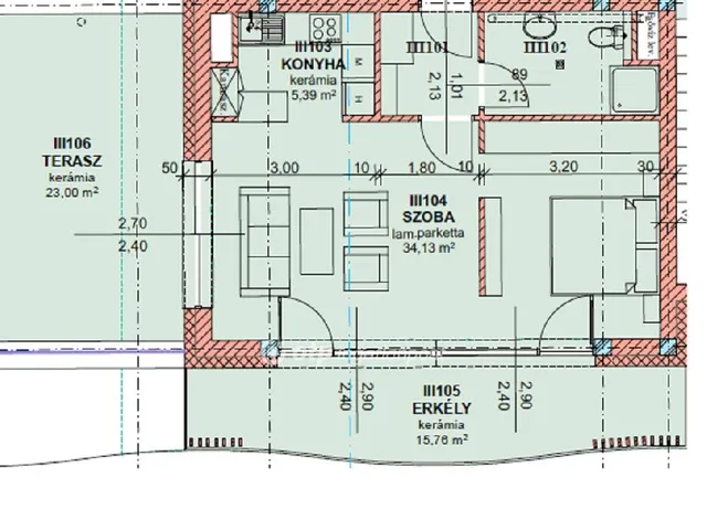 Eladó lakás Ballószög, Természeti környezetben 85 nm