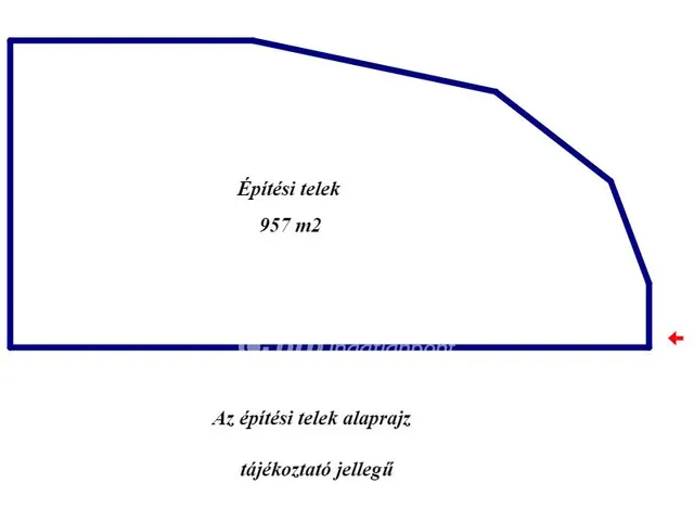 Eladó telek Cegléd, Budai út felé 957 nm