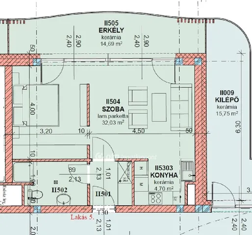 Eladó lakás Ballószög, Természeti környezetben 60 nm