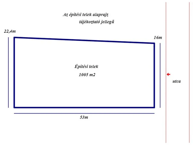 Eladó telek Lajosmizse, Kertváros 1005 nm