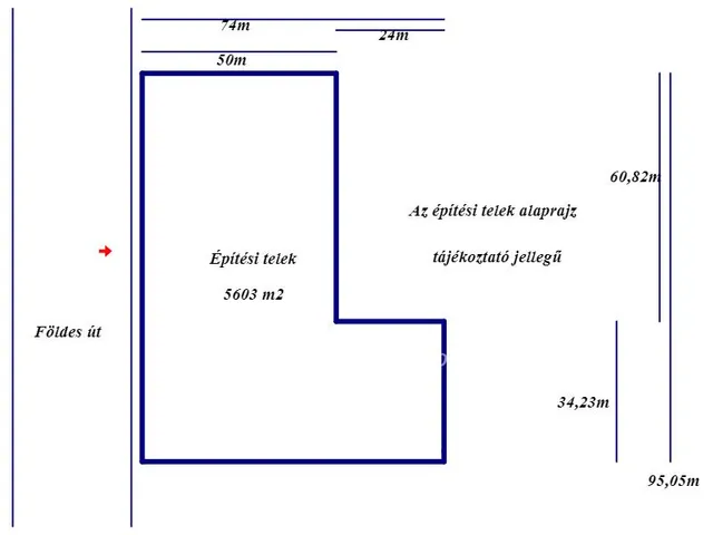 Eladó telek Helvécia 5603 nm