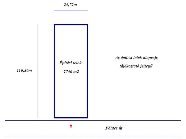 Eladó telek Helvécia 2750 nm