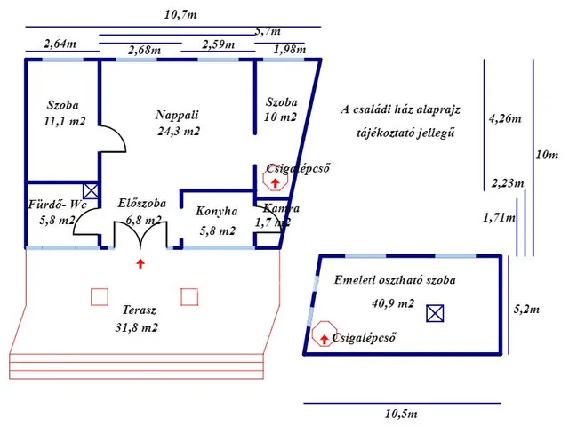 Eladó ház Kecskemét, Rákócziváros 115 nm